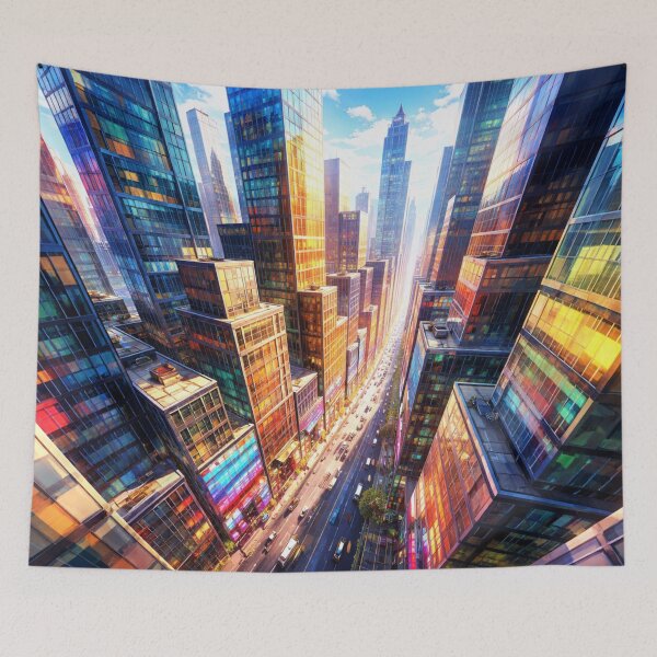 Item preview, A luminous city of the future bathed in sunlight designed and sold by Sigtrix.