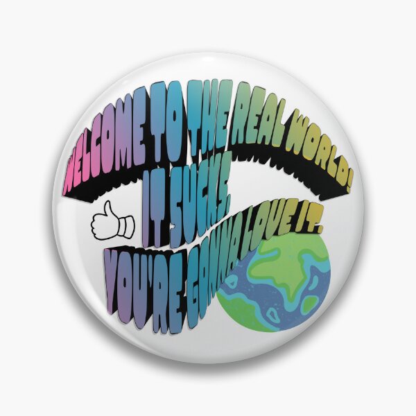 Item preview, Welcome to the real world! | F.R.I.E.N.D.S. Design Sticker, Pin, Shirt etc. designed and sold by eggface.sandwich.