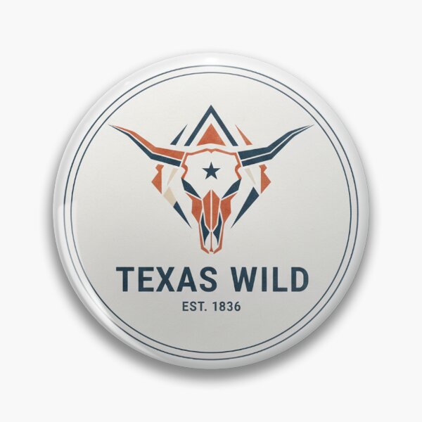 Item preview, Minimalist Texas Wild Geometric Longhorn Emblem designed and sold by TexasFirst.
