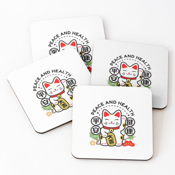 Item preview, Lucky Cat Figurine - Peace and Health designed and sold by stickerorange.