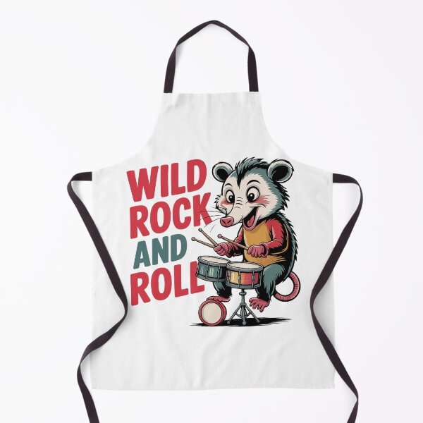 Item preview, Back Alley Rock & Roll Drumming Opossum Cartoon Music Art designed and sold by KapiPrint.