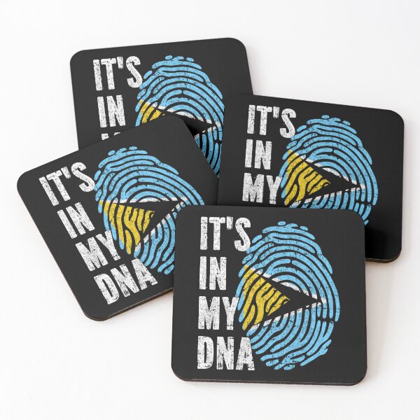 Item preview, IT'S IN MY DNA Saint Lucia Flag Roots designed and sold by CosmoKitsch.