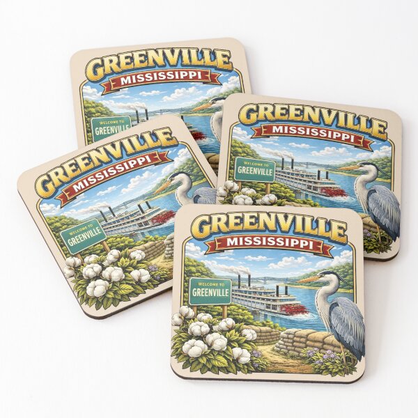 Item preview, Greenville, Mississippi River Town designed and sold by Myra365Art.