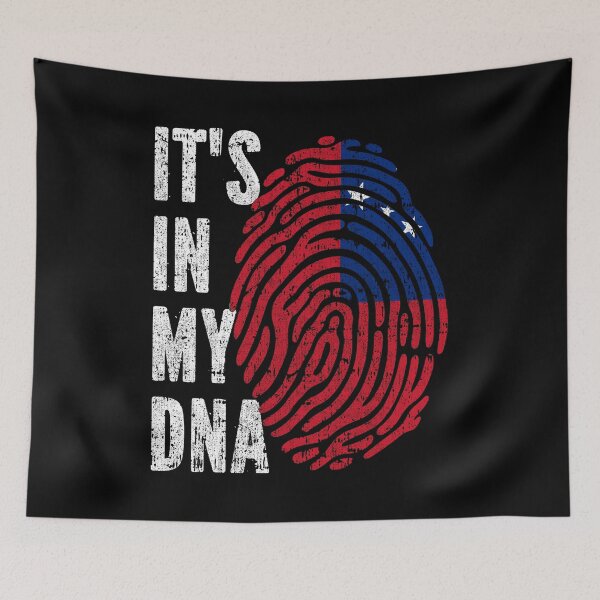 Item preview, IT'S IN MY DNA Samoa Flag Roots designed and sold by CosmoKitsch.
