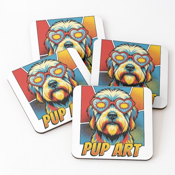 Artikelvorschau, Pop Art Dandie Dinmont Terrier Retro Hund entworfen und verkauft von k3rstman1.
