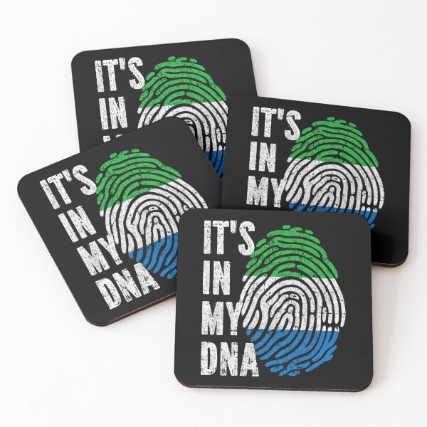 Item preview, IT'S IN MY DNA Sierra Leone Flag Roots designed and sold by CosmoKitsch.