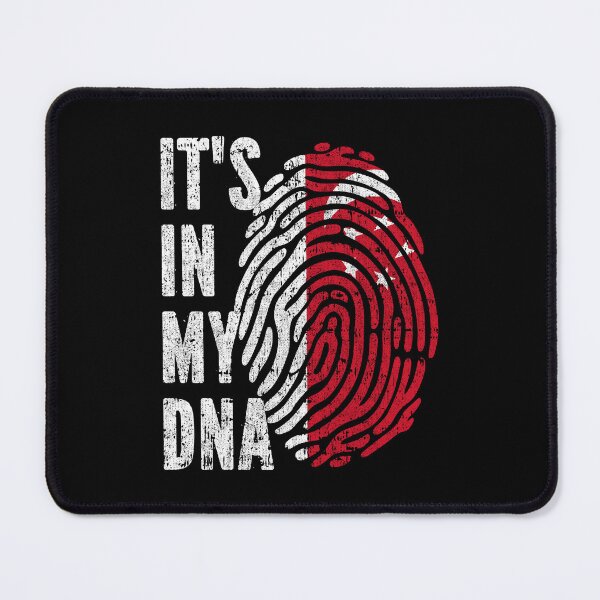 Item preview, IT'S IN MY DNA Singapore Flag Roots designed and sold by CosmoKitsch.