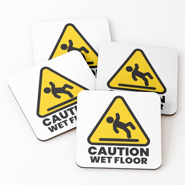 Item preview, Caution Wet Floor Warning Sign designed and sold by Shape Snip Studio.