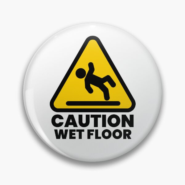 Item preview, Caution Wet Floor Warning Sign designed and sold by Shape Snip Studio.