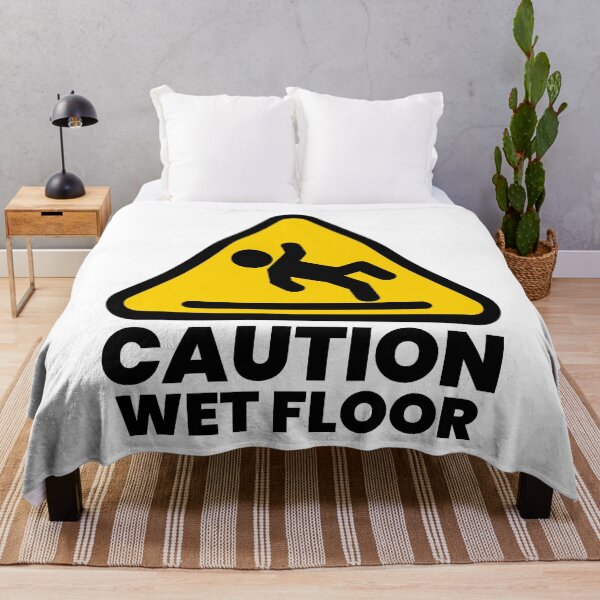 Item preview, Caution Wet Floor Warning Sign designed and sold by Shape Snip Studio.
