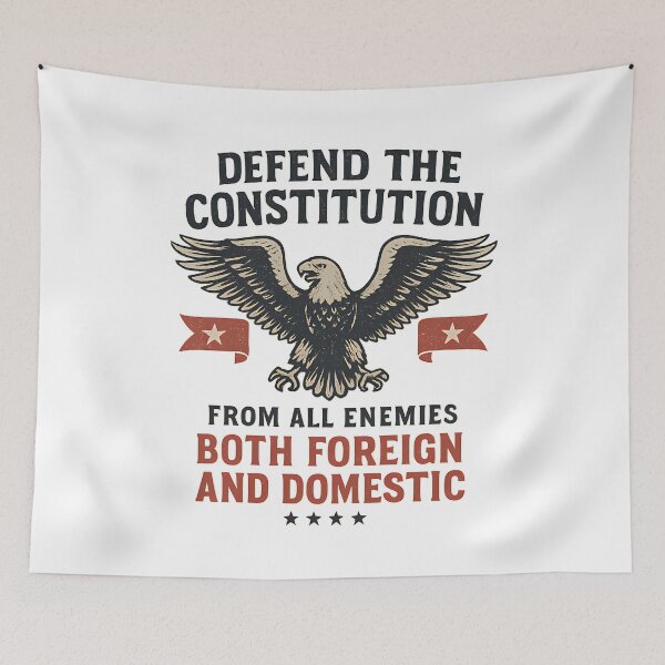Item preview, Defend The Constitution From All Enemies Both Foreign And Domestic designed and sold by HorusXArt.