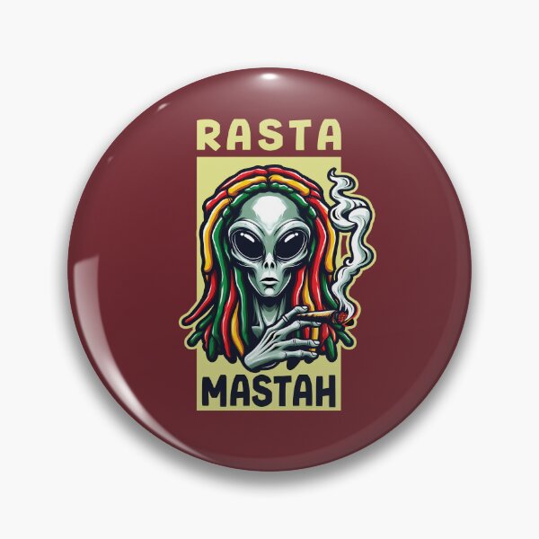 Item preview, Rasta Mastah Alien designed and sold by DexHubDigital.