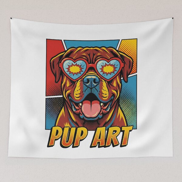 Item preview, Pop Art Dogue de Bordeaux Retro Dog designed and sold by k3rstman1.