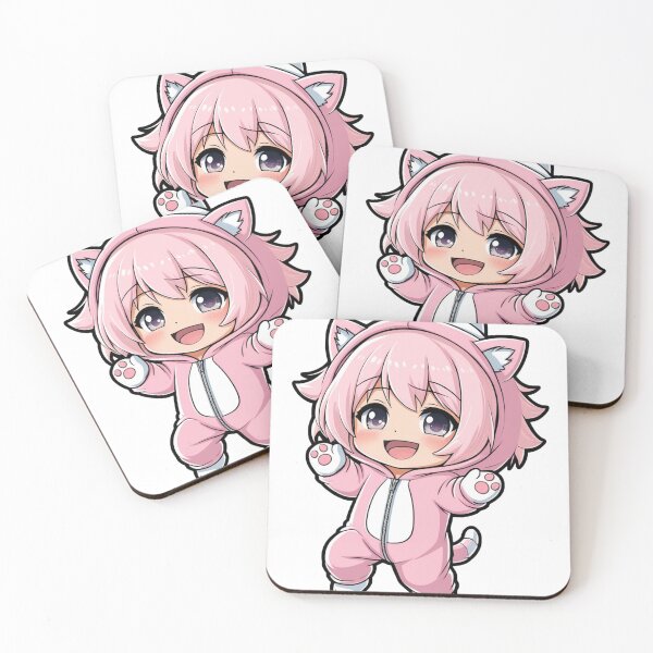 Item preview, Pink hair anime Girl-soft Aesthetic illustration  designed and sold by designhivebyj.