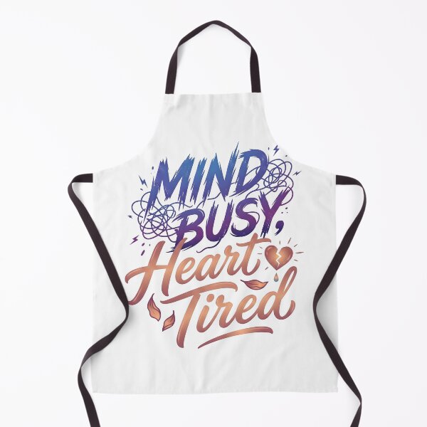 Item preview, mind busy, tired heart, heart break, busy, mind designed and sold by TrueArtVibes.
