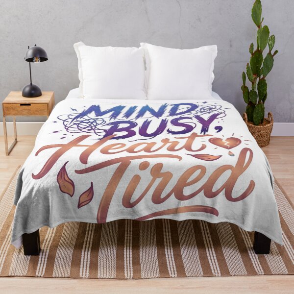 Item preview, mind busy, tired heart, heart break, busy, mind designed and sold by TrueArtVibes.