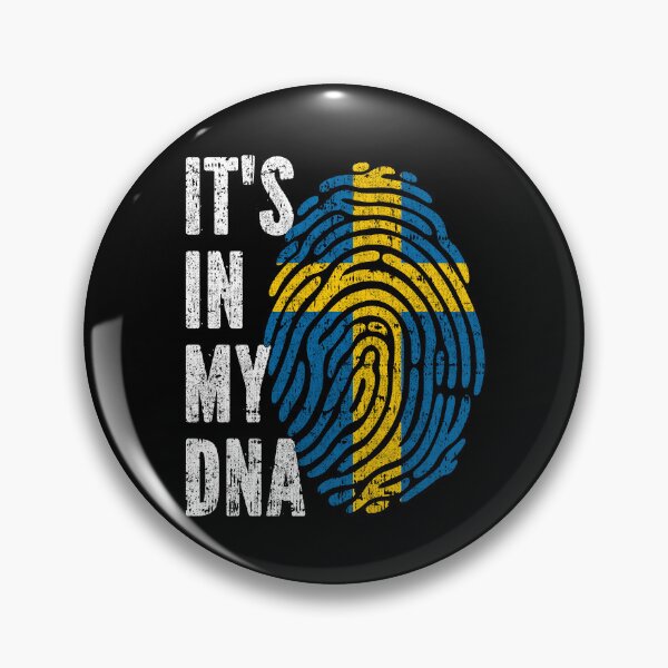 Item preview, IT'S IN MY DNA Sweden Flag Roots designed and sold by CosmoKitsch.
