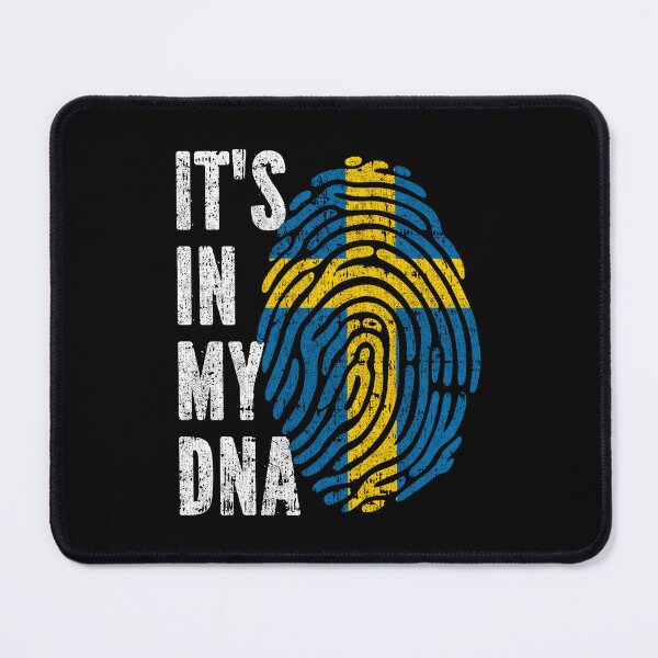 Item preview, IT'S IN MY DNA Sweden Flag Roots designed and sold by CosmoKitsch.