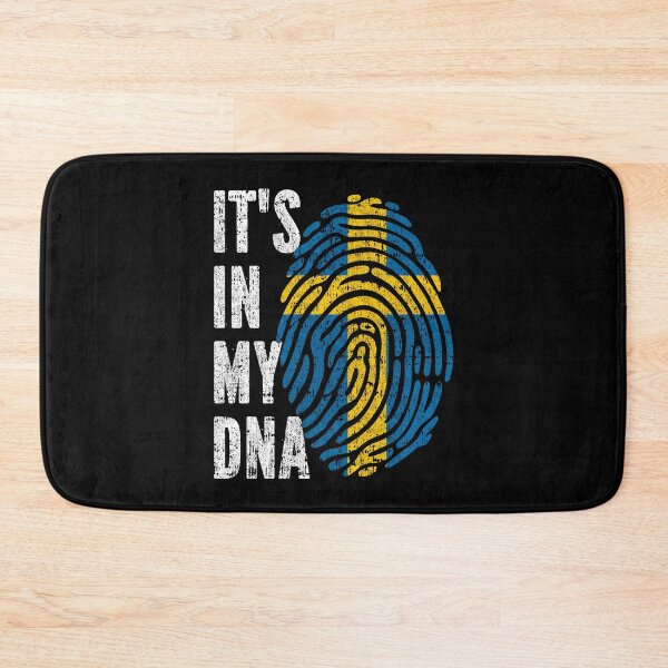 Item preview, IT'S IN MY DNA Sweden Flag Roots designed and sold by CosmoKitsch.