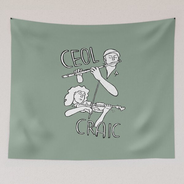 Item preview, Música irlandesa, ceol agus craic designed and sold by badlydrawnbabe.