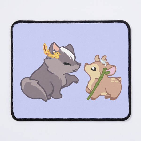Item preview, Thousand Autumns Inspired Chibi Wolf & Deer – Shen Qiao & Yan Wushi Fan Art Illustration designed and sold by theartbykay.