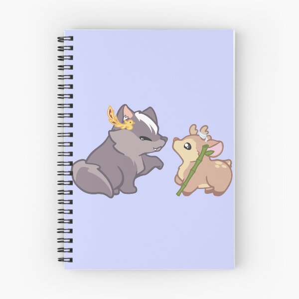 Item preview, Thousand Autumns Inspired Chibi Wolf & Deer – Shen Qiao & Yan Wushi Fan Art Illustration designed and sold by theartbykay.