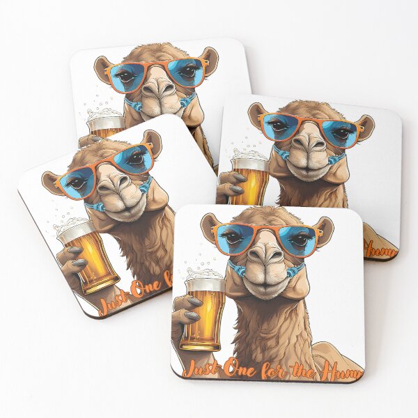 Item preview, Camel Wearing Sunglasses Having A Beer For The Hump designed and sold by HorusXArt.