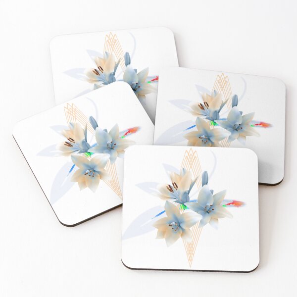 Item preview, Blue Heart Lily Art Print designed and sold by Dahneray1.