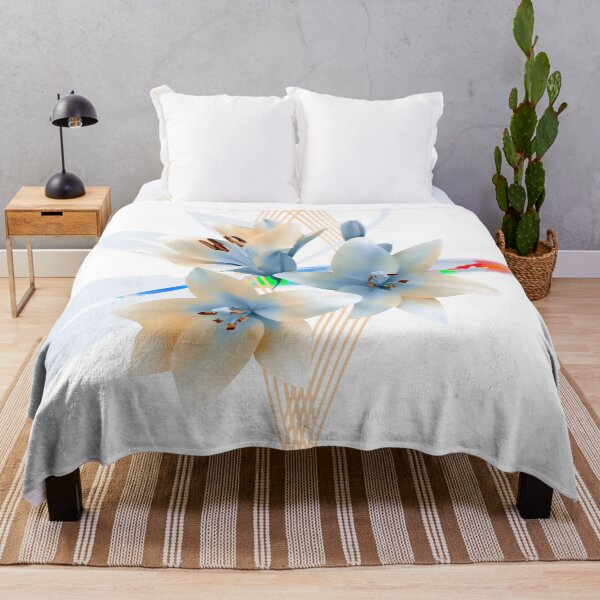 Item preview, Blue Heart Lily Art Print designed and sold by Dahneray1.