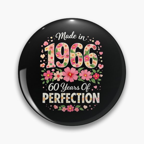 Item preview, 60th Birthday Made 1966 Floral designed and sold by Run to Creations.