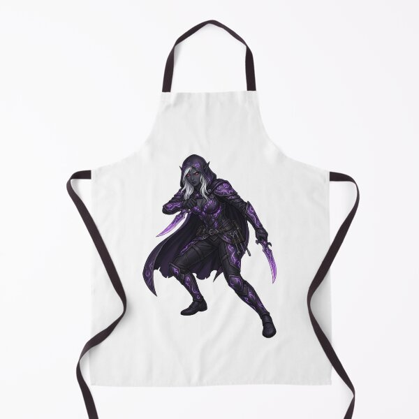 Item preview, Dark Elf Shadow Assassin - Hooded Rogue - Purple Obsidian Armor designed and sold by SlomianyPisarz.