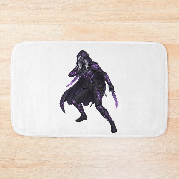 Item preview, Dark Elf Shadow Assassin - Hooded Rogue - Purple Obsidian Armor designed and sold by SlomianyPisarz.