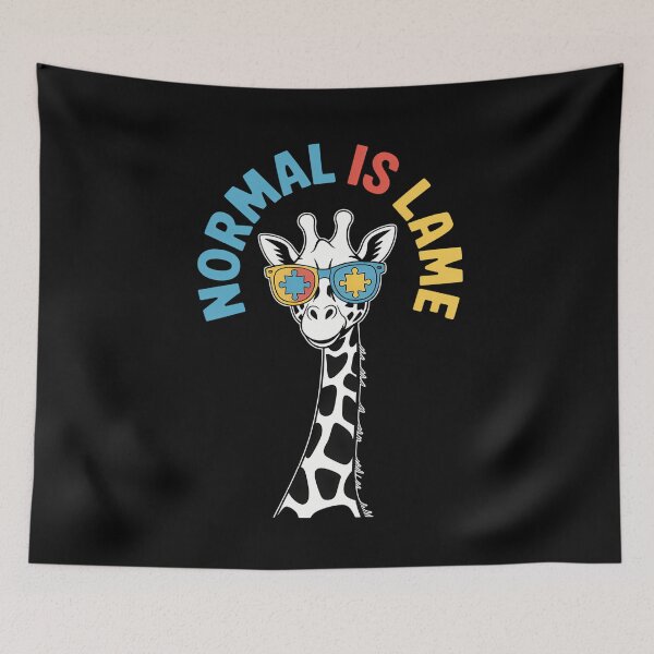 Item preview, Normal Is Lame - Giraffe Autistic Puzzle Autism Awareness designed and sold by lilensgavadur.