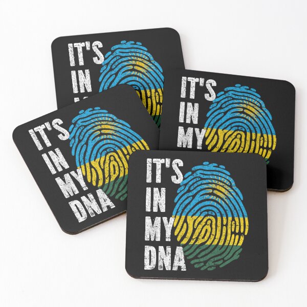 Item preview, IT'S IN MY DNA Rwanda Flag Roots designed and sold by CosmoKitsch.