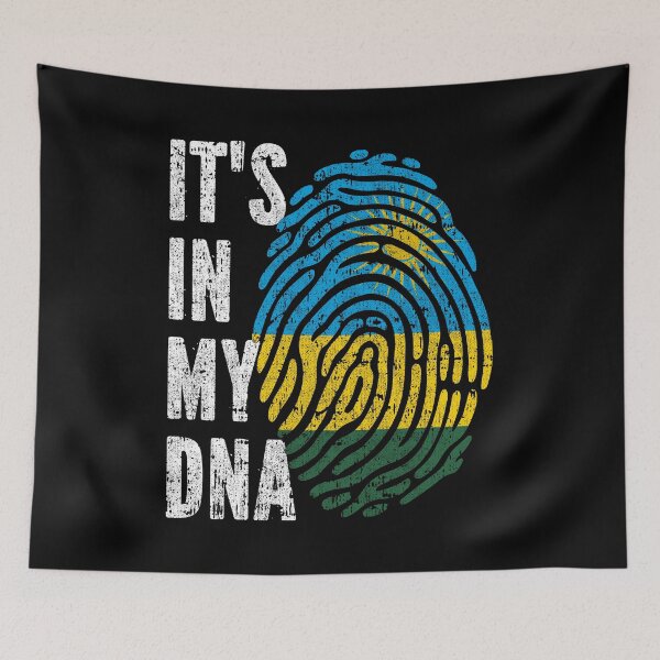 Item preview, IT'S IN MY DNA Rwanda Flag Roots designed and sold by CosmoKitsch.