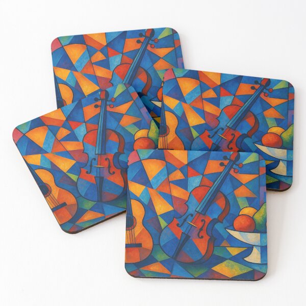 Item preview, Cubist timbres and fruits designed and sold by Sigtrix.