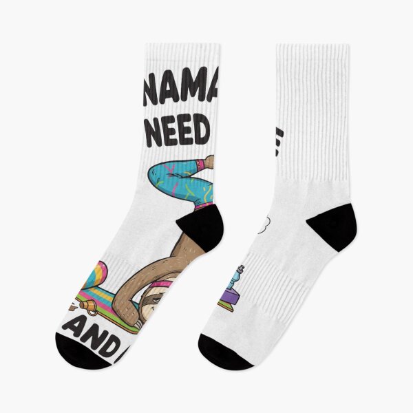 Item preview, Namaste I Need Coffee and a Nap Funny Yoga Sloth Meditation Design designed and sold by Sushikidsntod.