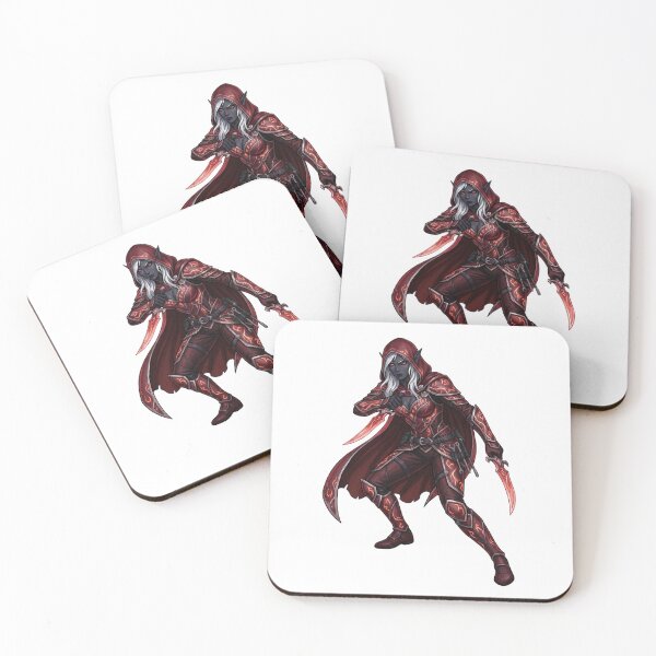 Item preview, Crimson Shadow Assassin - Dark Elf Rogue - Red Fantasy Art designed and sold by SlomianyPisarz.
