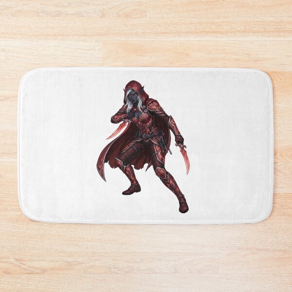 Item preview, Crimson Shadow Assassin - Dark Elf Rogue - Red Fantasy Art designed and sold by SlomianyPisarz.