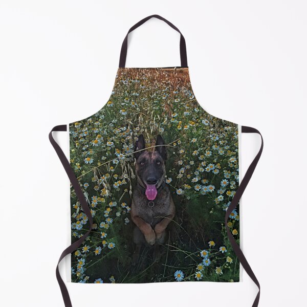 Item preview, Belgian Malinois in flowers designed and sold by NoxLand.