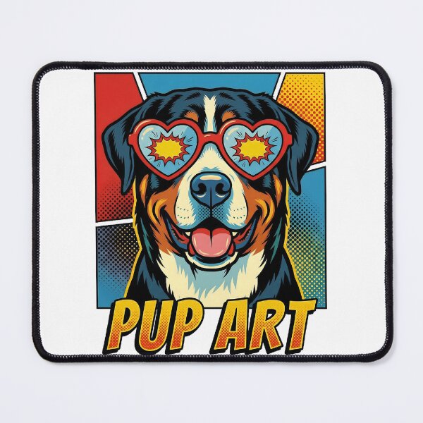 Item preview, Pop Art Greater Swiss Mountain Dog Retro Dog designed and sold by k3rstman1.