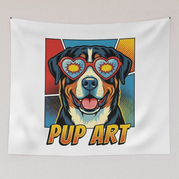 Item preview, Pop Art Greater Swiss Mountain Dog Retro Dog designed and sold by k3rstman1.