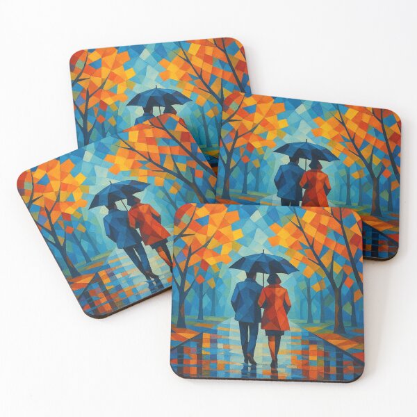 Item preview, Autumn walk with umbrella designed and sold by Sigtrix.
