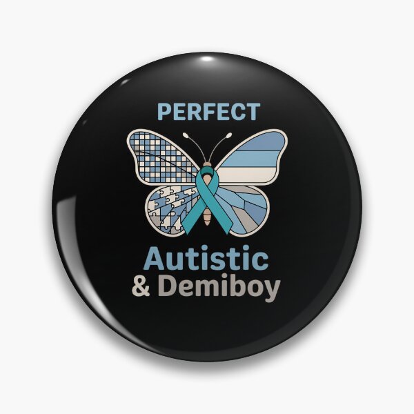 Item preview, Perfect Autistic & Demiboy Autism Awareness Pride Butterfly designed and sold by comptorasunfia.