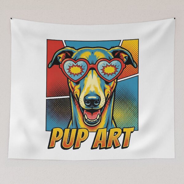 Item preview, Pop Art Greyhound Retro Dog designed and sold by k3rstman1.