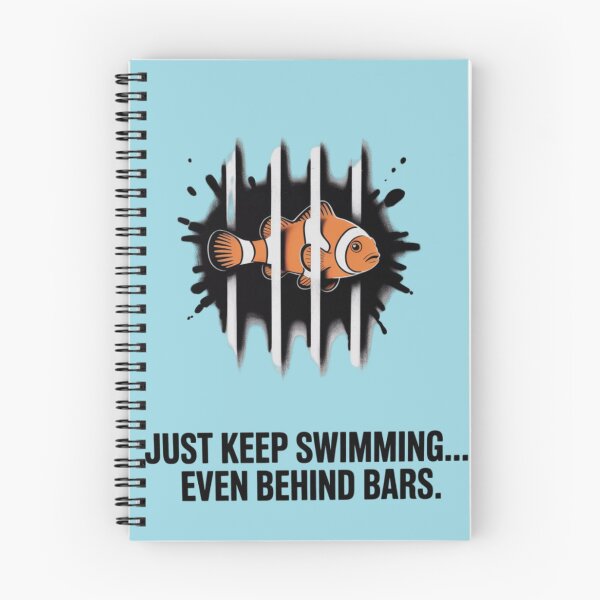 Item preview, finding nemo - just keep swimming, even behind bars designed and sold by 123ks.