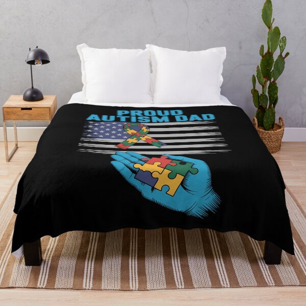 Item preview, Proud Autism Dad American Flag USA Autism Awareness Dad designed and sold by comptorasunfia.
