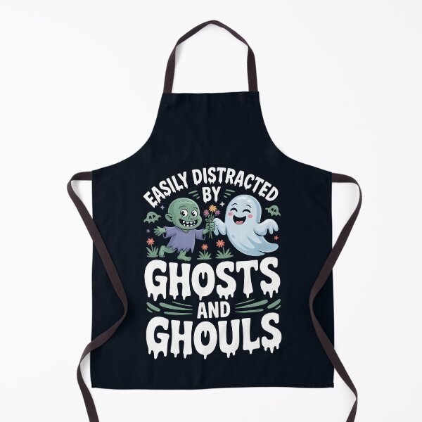 Item preview, Easily Distracted by Ghosts and Ghouls – Funny Halloween Design designed and sold by Jollys-ArtShop.