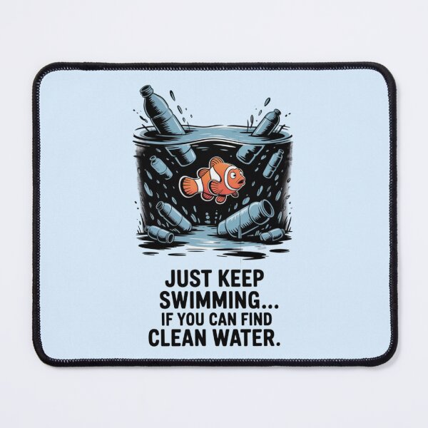 Item preview, finding nemo - just keep swimming, if you can find clean water designed and sold by 123ks.