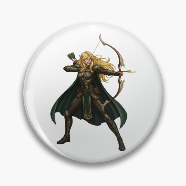Item preview, High Elf Ranger Archer - Woodland Guardian - Fantasy RPG Art designed and sold by SlomianyPisarz.